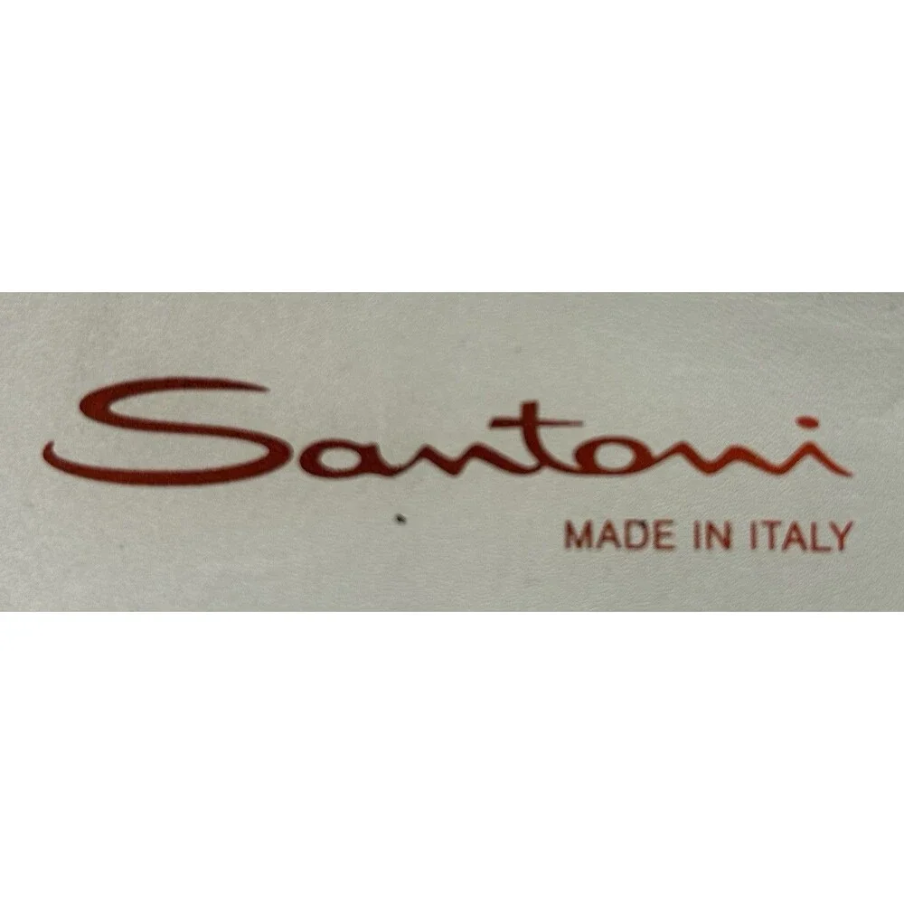 Santoni Suede Loafers Mens 8.5 UK 9.5 US Brown Tassel Slip On Driving Shoes